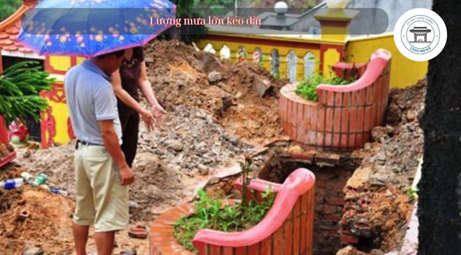 Mộ Bị Sụt Lún Đất