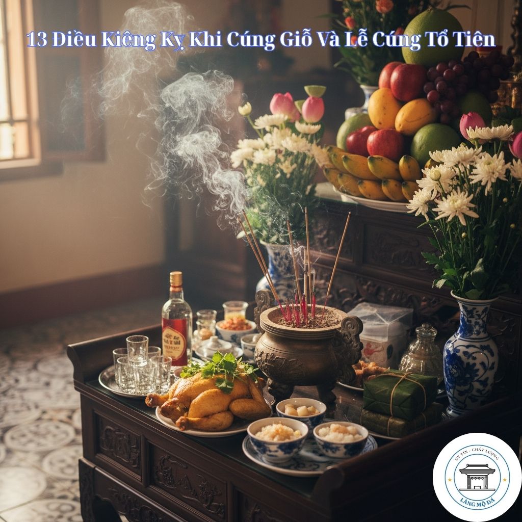 Không để mâm cúng thiếu lễ vật cơ bản trong lễ cúng tổ tiên