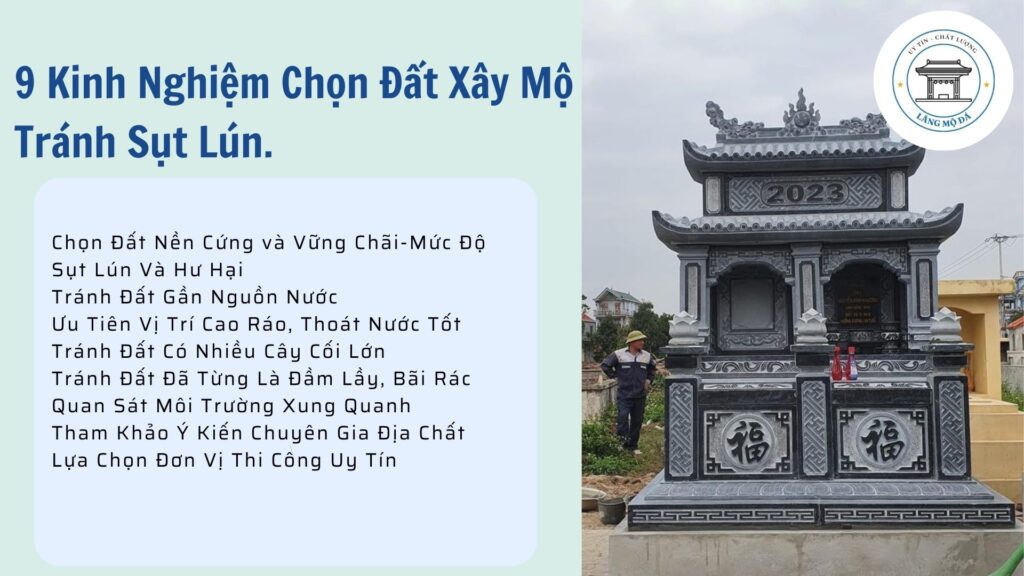 9 Kinh Nghiệm Chọn Đất Xây Mộ Tránh Sụt Lún.