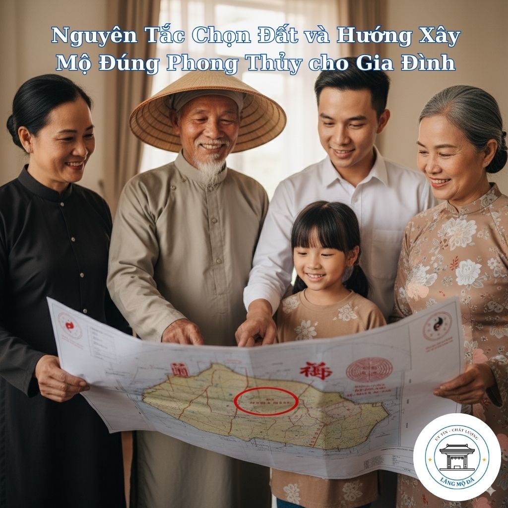 chọn hướng xây mộ phong thuỷ