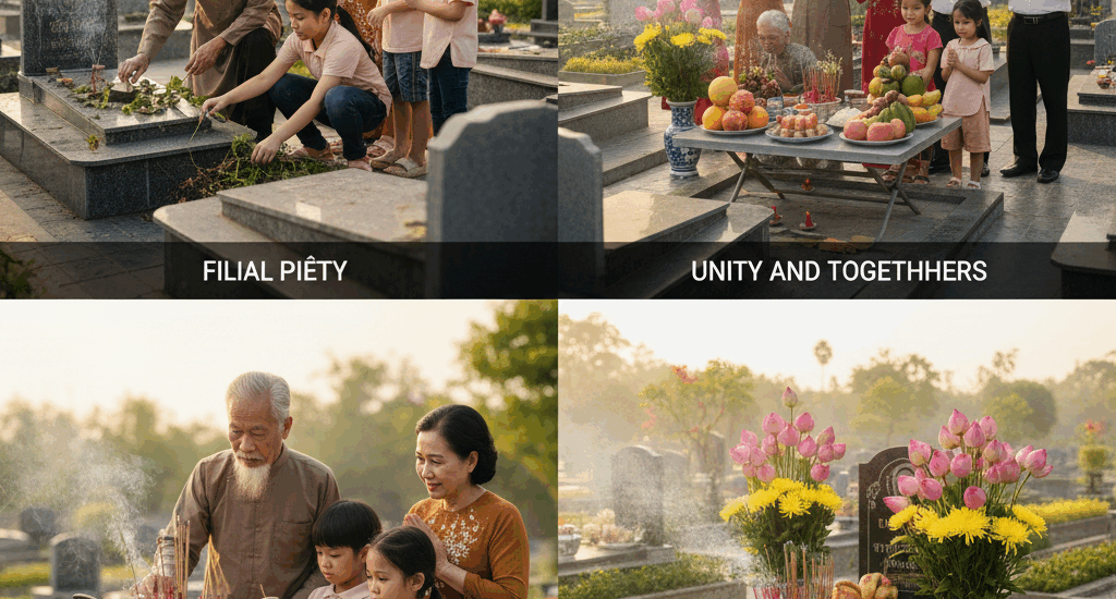 Tảo mộ và tưởng nhớ tổ tiên không chỉ là nghi thức truyền thống, mà còn là nền tảng đạo đức trong đời sống tinh thần của người Việt.