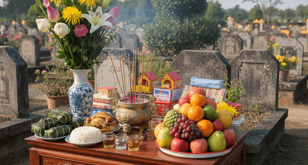 6 lễ vật và nghi thức lưu ý khi viếng mộ