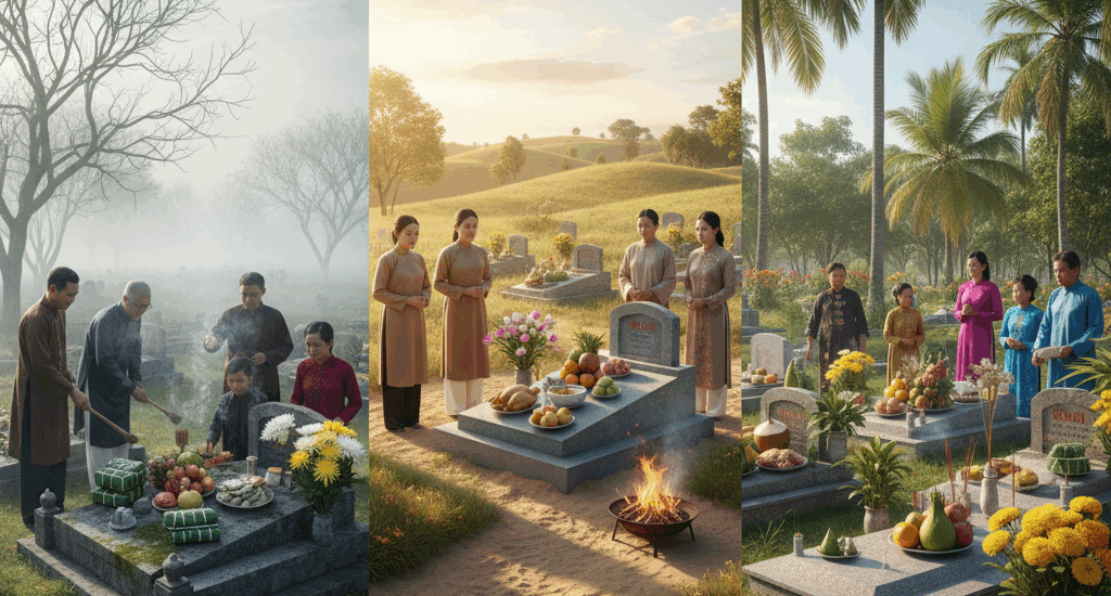 3 Miền Bắc-Trung-Nam: Sự Khác Biệt Trong Văn Hoá Tảo Mộ.