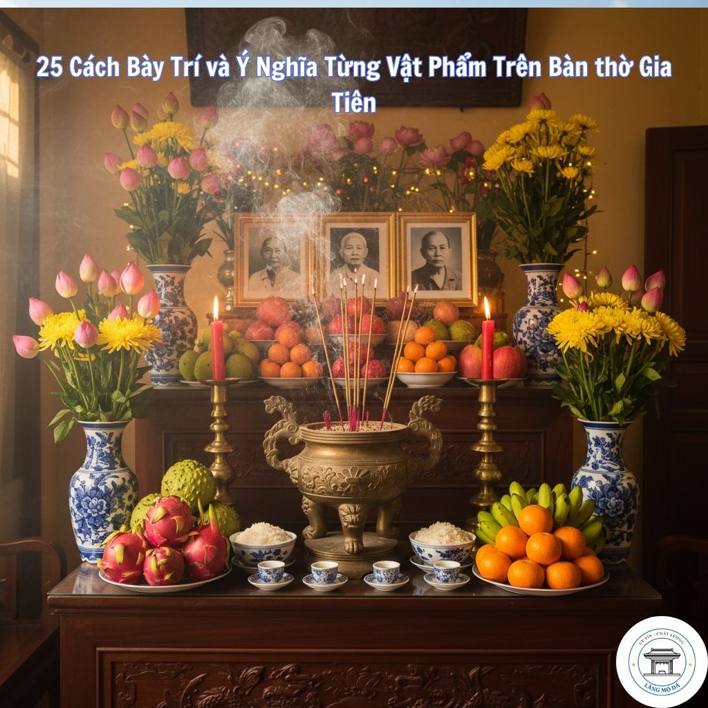 Vật phẩm trang trí – Lư hương, lọ lộc bình và đồ thờ