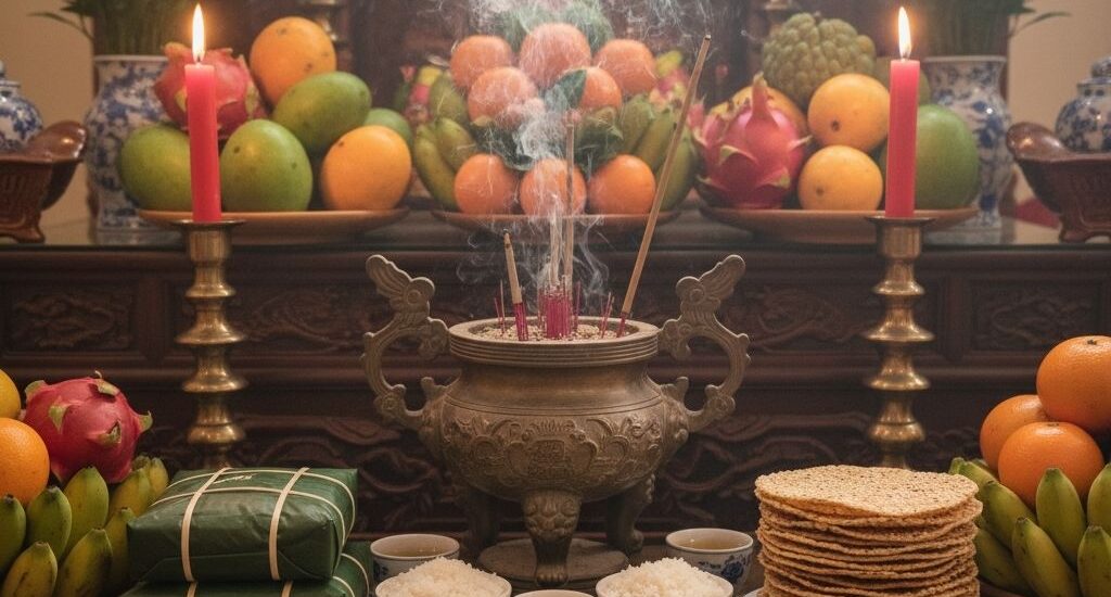 25 Cách Bày Trí và Ý Nghĩa Từng Vật Phẩm Trên Bàn thờ Gia Tiên